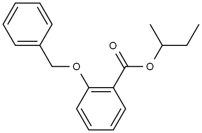 1-Methylpropyl 2-(phenylmethoxy)benzoate Structure