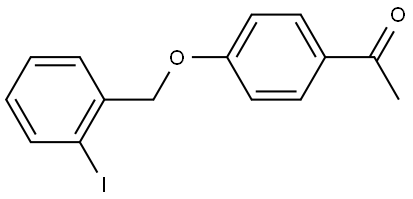 1-[4-[(2-Iodophenyl)methoxy]phenyl]ethanone Structure