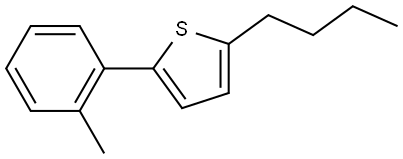 2-Butyl-5-(2-methylphenyl)thiophene Structure