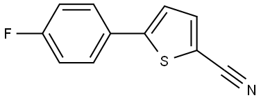 5-(4-Fluorophenyl)-2-thiophenecarbonitrile Structure