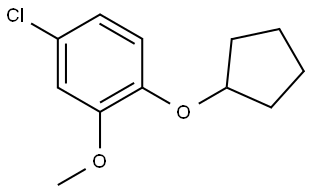 4-Chloro-1-(cyclopentyloxy)-2-methoxybenzene Structure