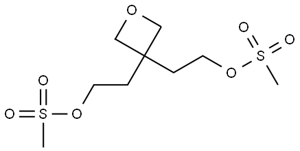 3,3-Oxetanediethanol, 3,3-dimethanesulfonate Structure