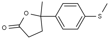 5-methyl-5-(4-(methylthio)phenyl)dihydrofuran-2(3H)-one Structure