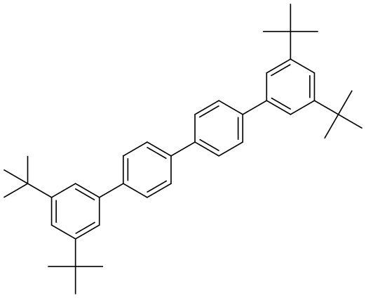 3,3′′′,5,5′′′-Tetrakis(1,1-dimethylethyl)-1,1′:4′,1′′:4′′,1′′′-quaterphenyl Structure