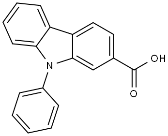 9-phenyl-9H-carbazole-2-carboxylic acid 구조식 이미지