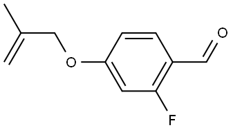 2-Fluoro-4-[(2-methyl-2-propen-1-yl)oxy]benzaldehyde Structure