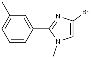 4-bromo-1-methyl-2-(m-tolyl)-1H-imidazole 구조식 이미지