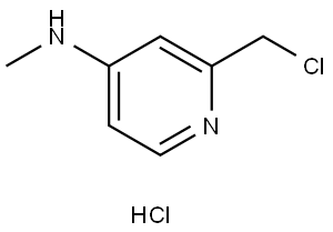 2-(chloromethyl)-N-methylpyridin-4-amine hydrochloride Structure