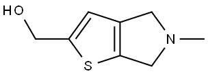 5,6-Dihydro-5-methyl-4H-thieno[2,3-c]pyrrole-2-methanol Structure