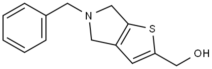 5,6-Dihydro-5-(phenylmethyl)-4H-thieno[2,3-c]pyrrole-2-methanol Structure