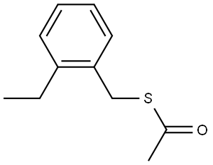 S-[(2-Ethylphenyl)methyl] ethanethioate Structure