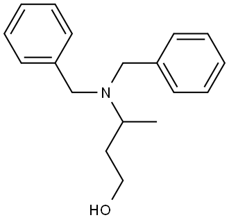 3-(DIBENZYLAMINO)-1-BUTANOL Structure