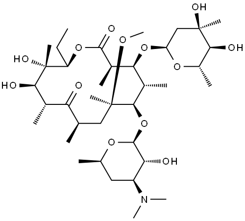 Erythromycin Impurity 12 Structure