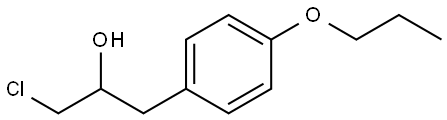 α-(Chloromethyl)-4-propoxybenzeneethanol 구조식 이미지