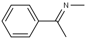 Methanamine, N-(1-phenylethylidene)-, [N(E)]- Structure