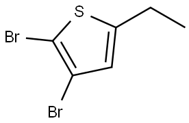 2,3-dibromo-5-ethylthiophene Structure