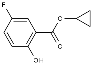 cyclopropyl 5-fluoro-2-hydroxybenzoate Structure