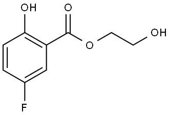 2-hydroxyethyl 5-fluoro-2-hydroxybenzoate Structure