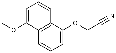 Acetonitrile, 2-[(5-methoxy-1-naphthalenyl)oxy]- Structure