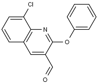 8-chloro-2-phenoxyquinoline-3-carbaldehyde Structure