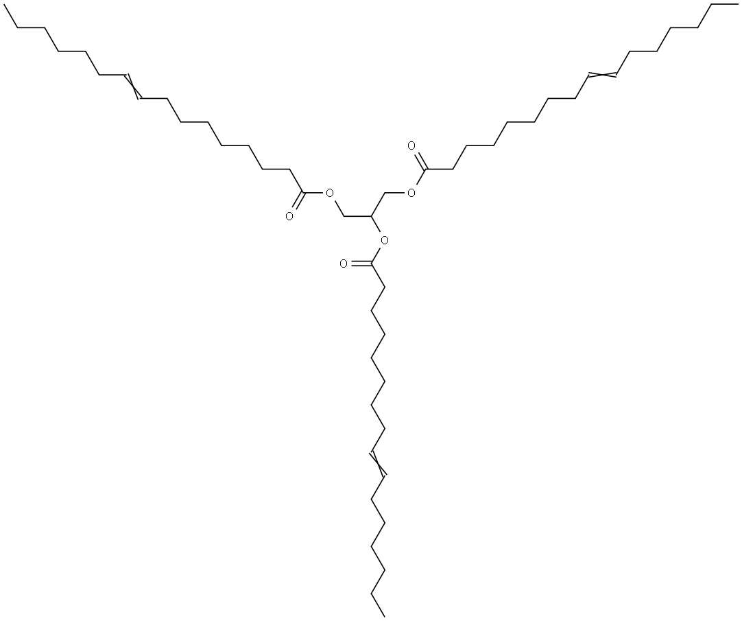 9-Hexadecenoin, tri- Structure