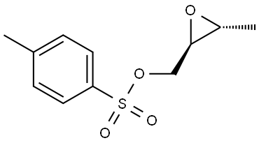 2-Oxiranemethanol, 3-methyl-, 2-(4-methylbenzenesulfonate), (2R,3R)- Structure