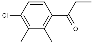 1-(4-Chloro-2,3-dimethylphenyl)-1-propanone Structure