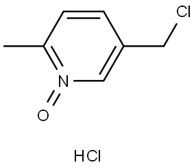 5-(chloromethyl)-2-methylpyridine 1-oxide hydrochloride Structure