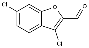 3,6-dichlorobenzofuran-2-carbaldehyde Structure