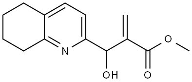 Methyl 5,6,7,8-tetrahydro-β-hydroxy-α-methylene-2-quinolinepropanoate Structure