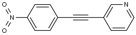 3-((4-nitrophenyl)ethynyl)pyridine Structure