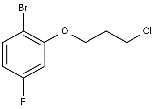 1-Bromo-2-(3-chloropropoxy)-4-fluorobenzene Structure