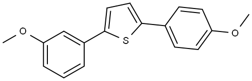 2-(3-Methoxyphenyl)-5-(4-methoxyphenyl)thiophene Structure