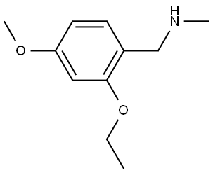 2-Ethoxy-4-methoxy-N-methylbenzenemethanamine Structure