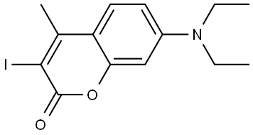 7-(diethylamino)-3-iodo-4-methyl-2H-chromen-2-one Structure