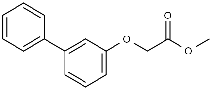 Methyl 2-([1,1'-biphenyl]-3-yloxy)acetate 구조식 이미지