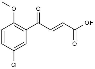 (2E)-4-(5-Chloro-2-methoxyphenyl)-4-oxo-2-butenoic acid Structure