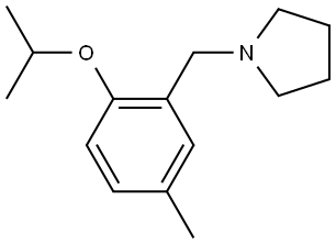 1-[[5-Methyl-2-(1-methylethoxy)phenyl]methyl]pyrrolidine Structure