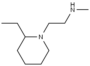 1-Piperidineethanamine, 2-ethyl-N-methyl- Structure