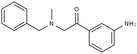 2-(Benzyl-methylamino)-3'-aminoacetophenon Structure