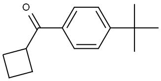 Cyclobutyl[4-(1,1-dimethylethyl)phenyl]methanone Structure