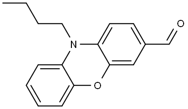 10-butyl-10H-phenoxazine-3-carbaldehyde Structure