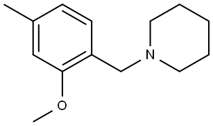 1-[(2-Methoxy-4-methylphenyl)methyl]piperidine Structure