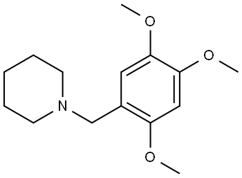 1-[(2,4,5-Trimethoxyphenyl)methyl]piperidine Structure