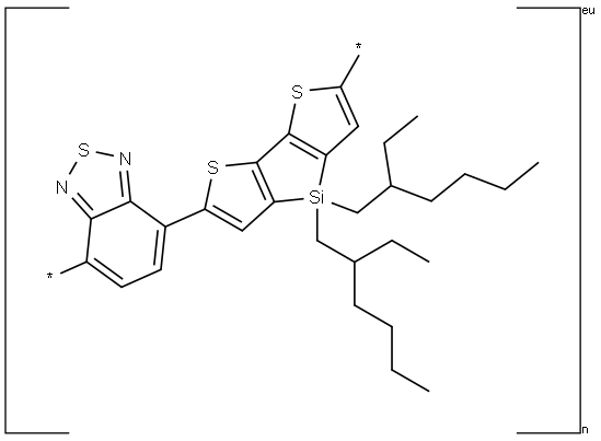 Poly[2,1,3-benzothiadiazole-4,7-diyl[4,4-bis(2-ethylhexyl)-4H-silolo[3,2-b:4,5-b']dithiophene-2,6-diyl]] Structure