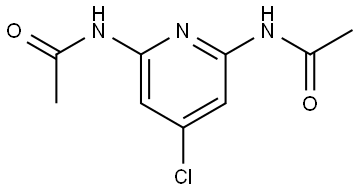 N,N′-(4-Chloro-2,6-pyridinediyl)bis[acetamide] Structure