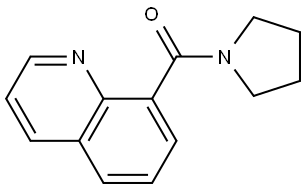 1-Pyrrolidinyl-8-quinolinylmethanone 구조식 이미지