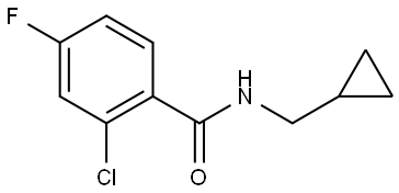 2-Chloro-N-(cyclopropylmethyl)-4-fluorobenzamide Structure