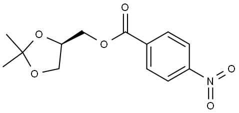 1,3-Dioxolane-4-methanol, 2,2-dimethyl-, 4-(4-nitrobenzoate), (4R)- Structure