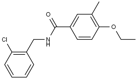 N-[(2-Chlorophenyl)methyl]-4-ethoxy-3-methylbenzamide Structure